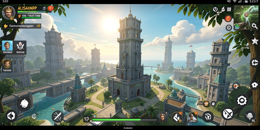Gameplay seru dan menantang dalam ALISANRP Tower Defense.