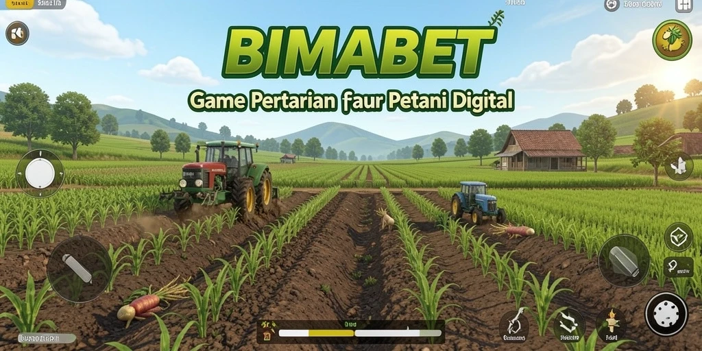 Tampilan gameplay <strong>BIMABET</strong> menampilkan pertanian yang menawan dan aktivitas seru.