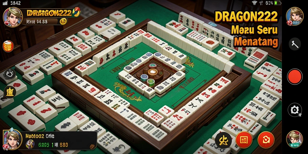 Tampilan gameplay DRAGON222 yang menarik dan menantang dalam permainan Mahjong.