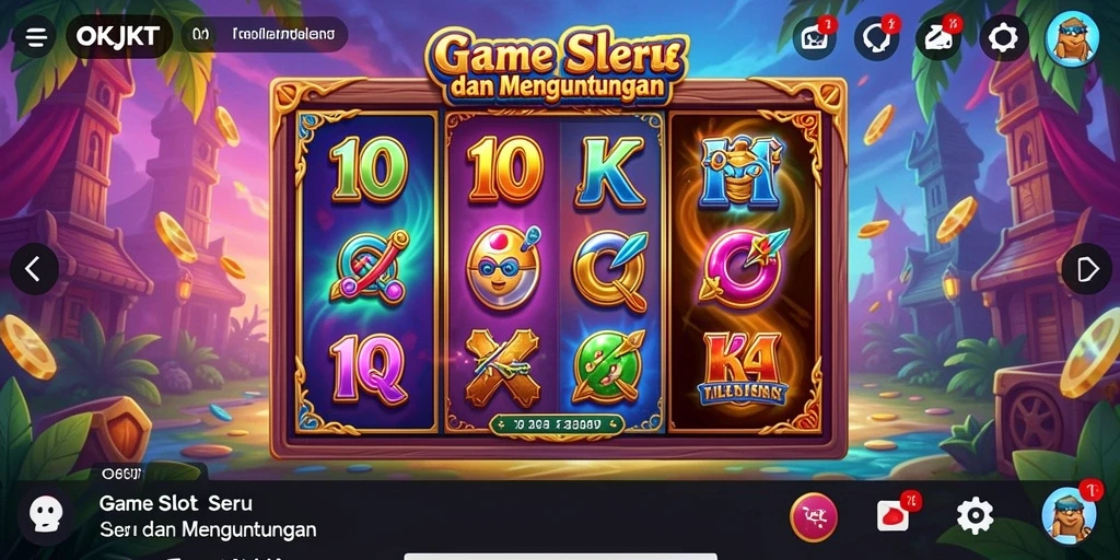 Gameplay seru dan penuh warna dari game Slot OKJKT.