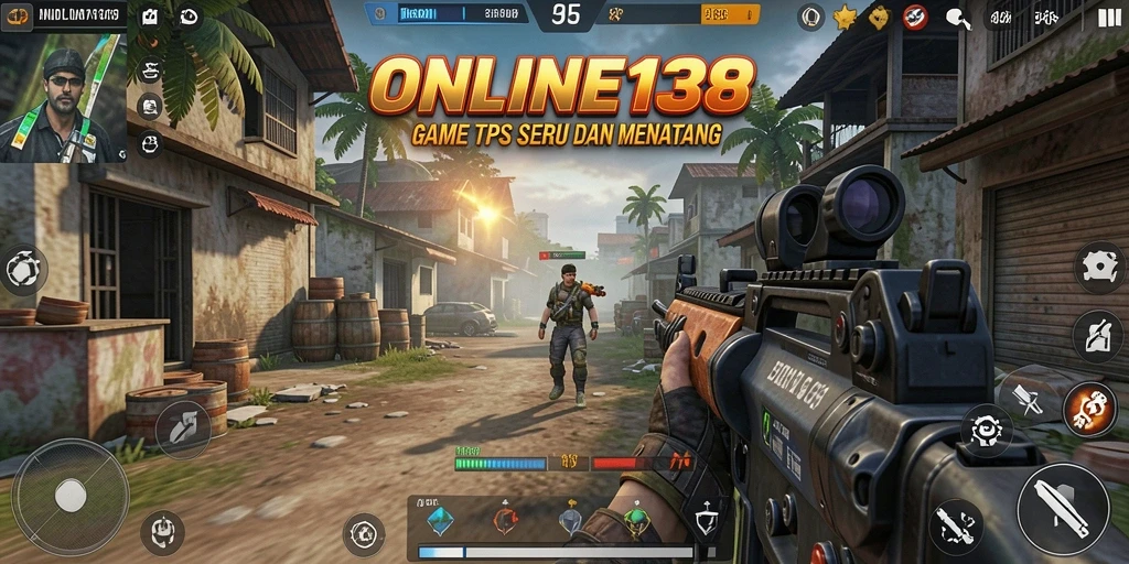Screenshot menampilkan pertempuran seru dalam TPS di ONLINE138.