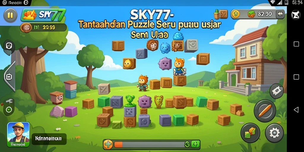 Tangkapan layar SKY77 menampilkan gameplay Puzzle yang menarik.