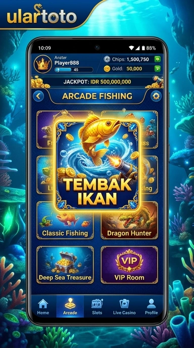 Tampilan antarmuka aplikasi ulartoto yang ramah pengguna.